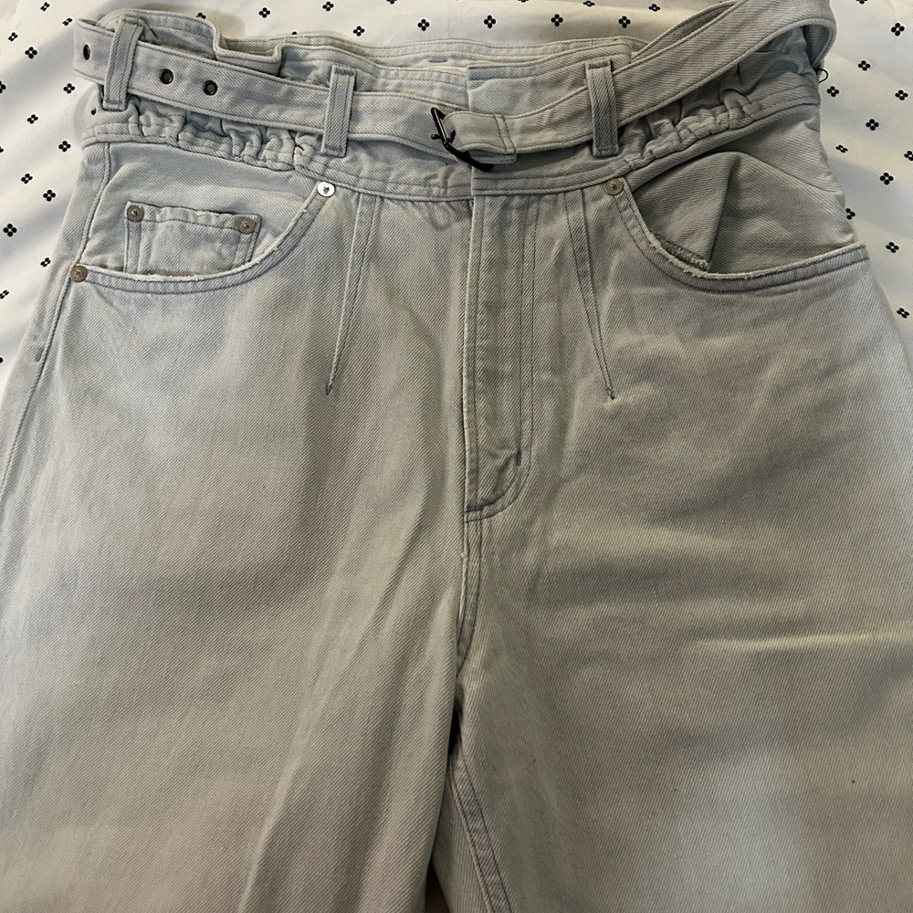 retro denim pants
